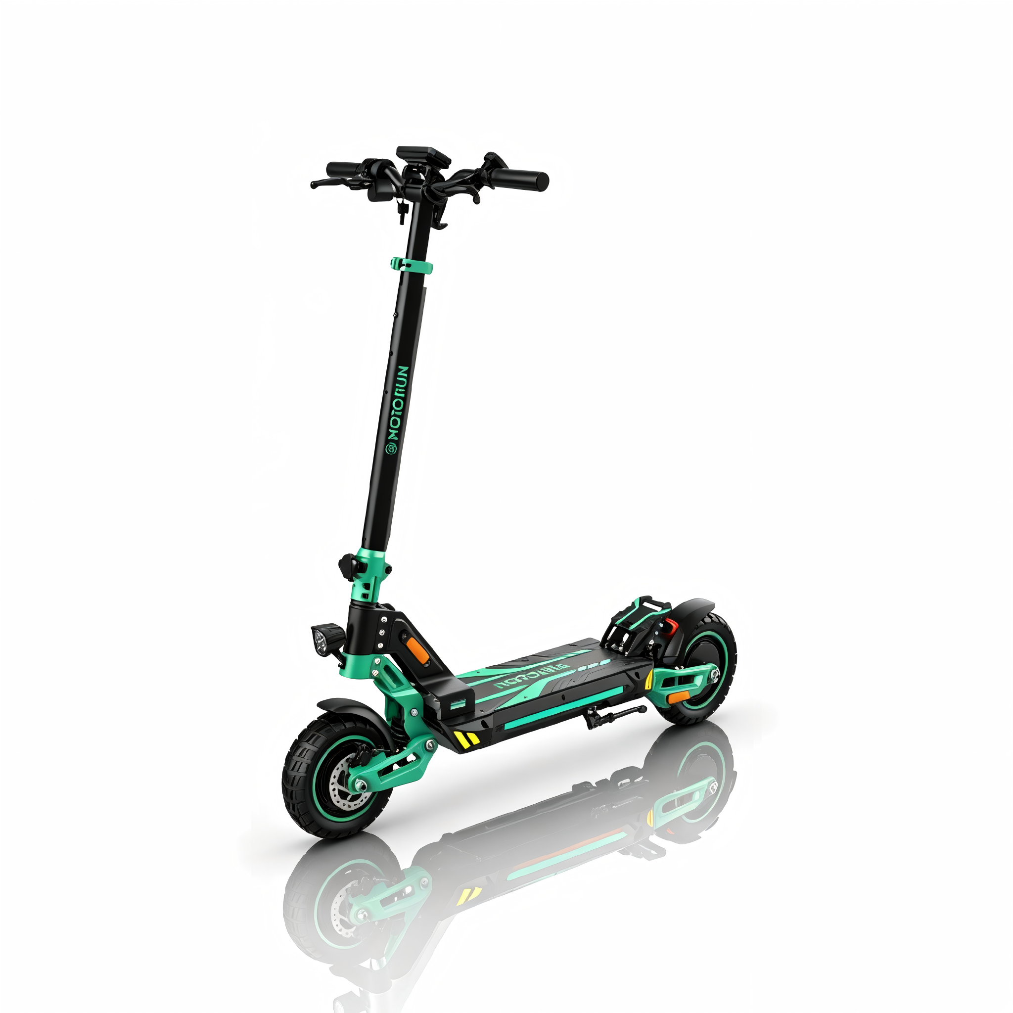 BOGE BGV2 Dual Motor Electric Scooter 10" 48V 15.6Ah 2x600W 1200W Peak 50km/h Foldable Commuter E-Scooter - Olive Green