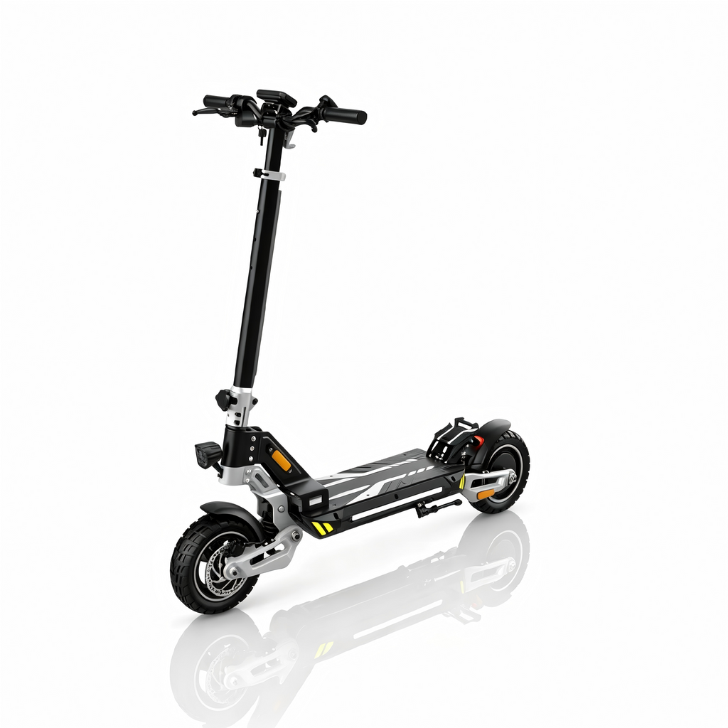 BOGE BGV2 Electric Scooter 10" Tires 48V 15.6Ah 800W 50km/h Foldable Commuter E-Scooter - Matte Black