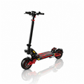 BOGE BGV2 Dual Motor Electric Scooter 11" 48V 15.6Ah 2x600W 1200W Peak 50km/h Foldable Commuter E-Scooter - Red